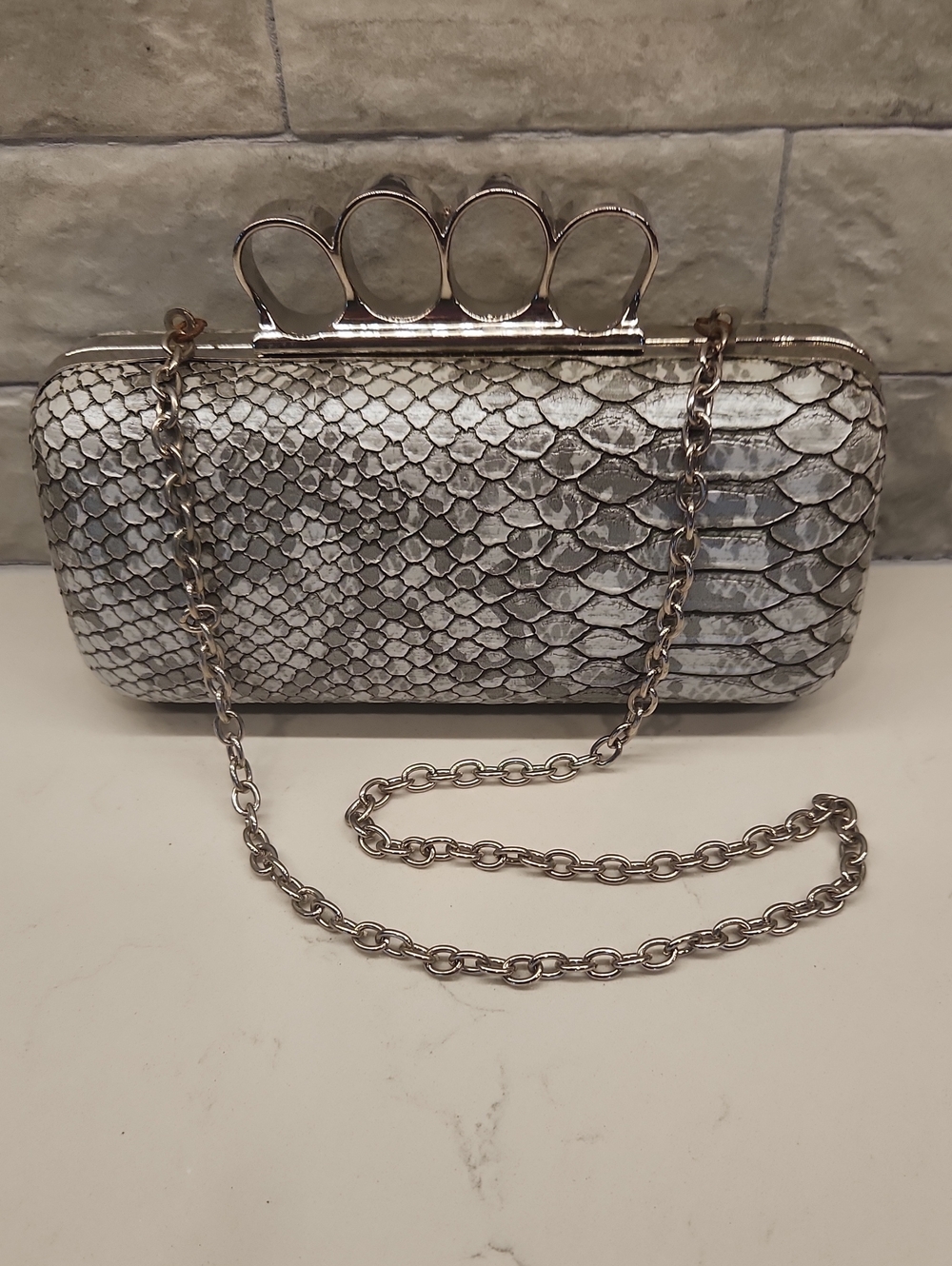 Expressions NYC Knuckle Clutch Bag